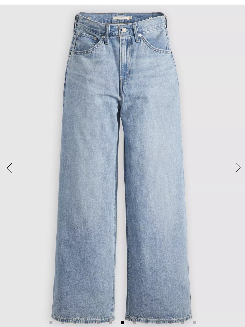 Levi’s Cinch Baggy Light Blue Wide Leg Jeans - Picture 3 of 9